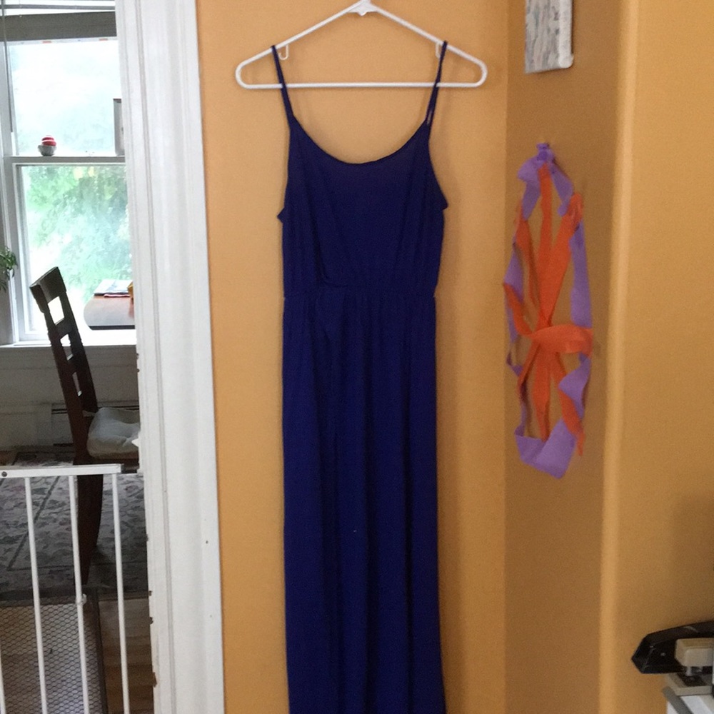 Royal blue maxi dress